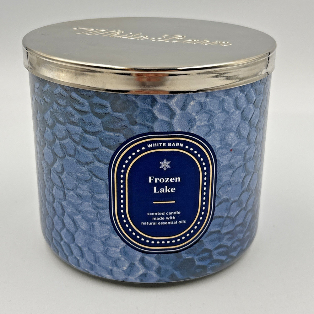 NEW Bath & Body Works FROZEN LAKE Large 3 Wick Scented Candle 14.5 oz